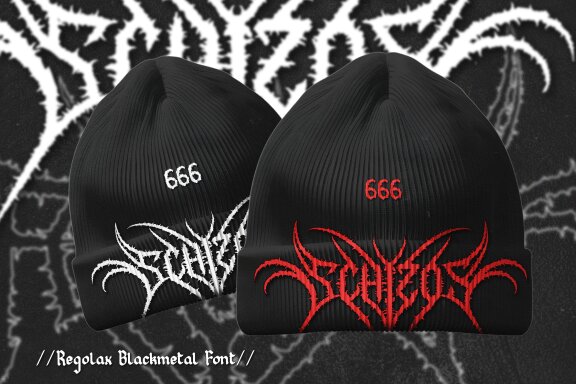 Regolax | Black Metal Font