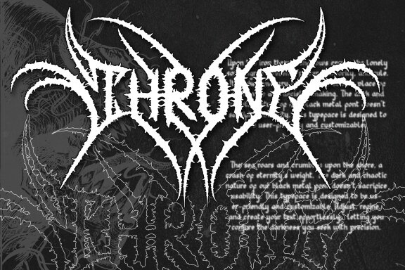 Regolax | Black Metal Font