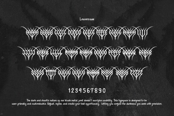 Regolax | Black Metal Font