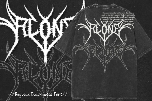 Regolax | Black Metal Font