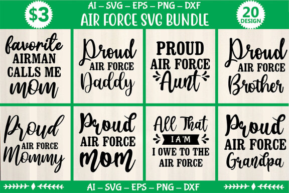 Air Force SVG Bundle 