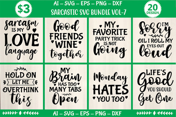 Sarcastic SVG Bundle 