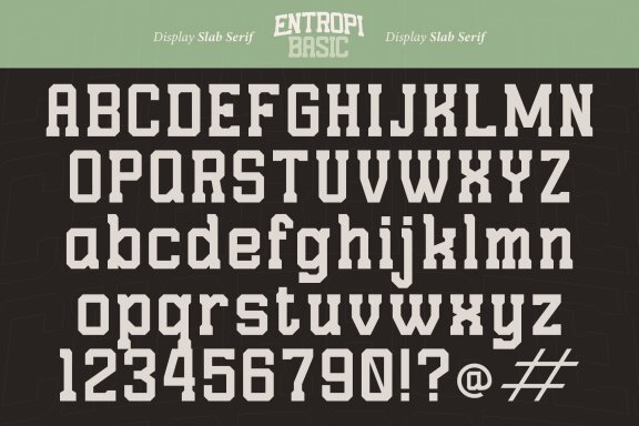 Entropi Basic | Display Slab Serif