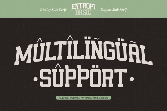 Entropi Basic | Display Slab Serif