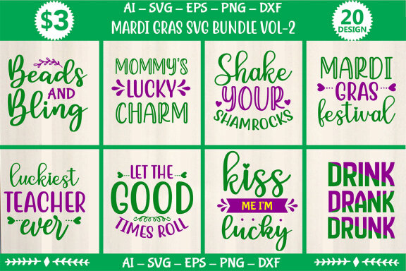 Mardi Gras SVG Bundle
