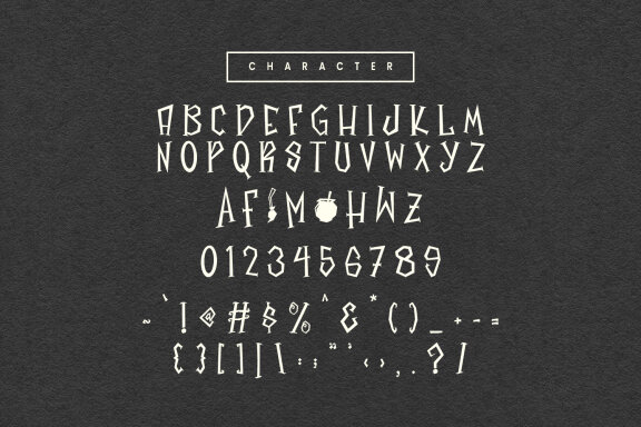Wrohita Horror Display Font