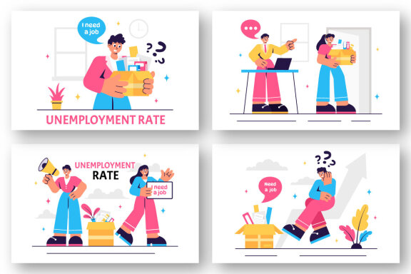 23 Unemployment Rate Illustration
