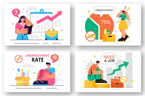23 Unemployment Rate Illustration