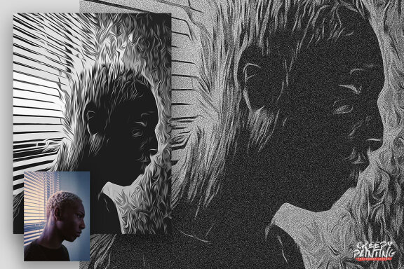 Creepy Painting Photoshop Action