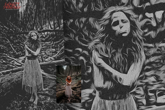 Creepy Painting Photoshop Action