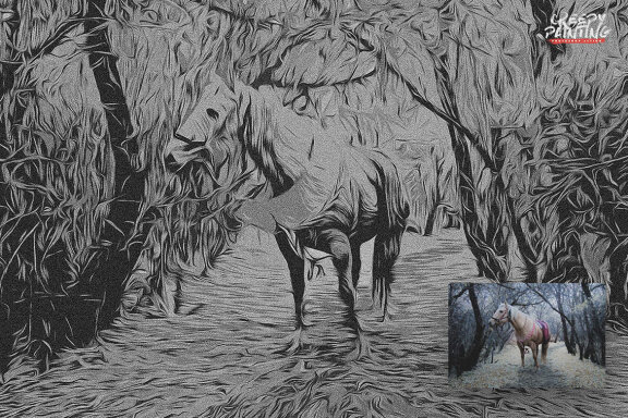 Creepy Painting Photoshop Action