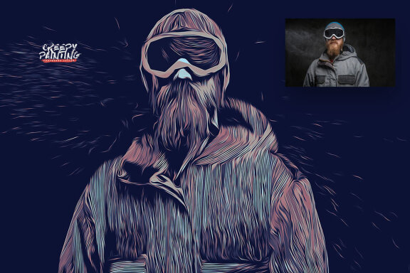 Creepy Painting Photoshop Action