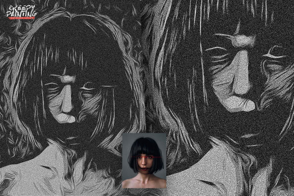Creepy Painting Photoshop Action
