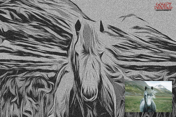 Creepy Painting Photoshop Action