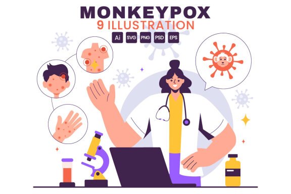 9 Monkeypox Outbreak Illustration