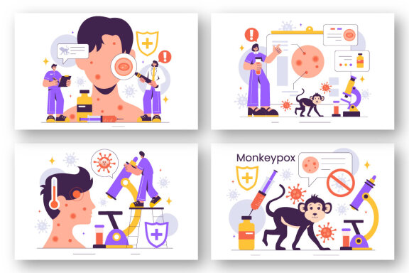 9 Monkeypox Outbreak Illustration