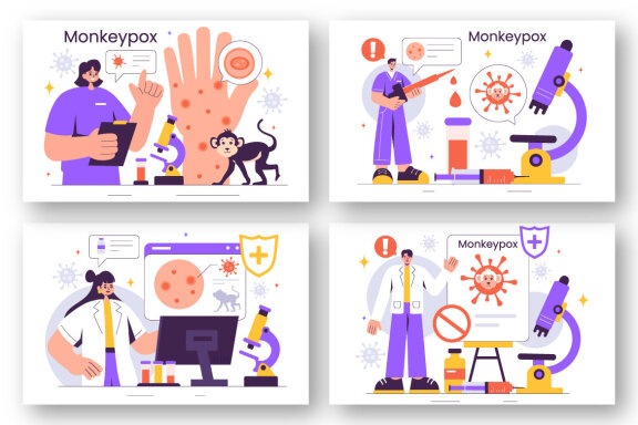 9 Monkeypox Outbreak Illustration