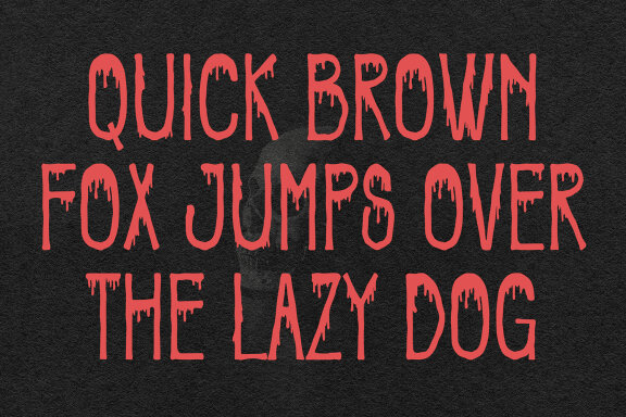 Faols Buloed Dripping Horror Display Font