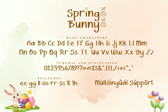 Spring Bunny FREE Font