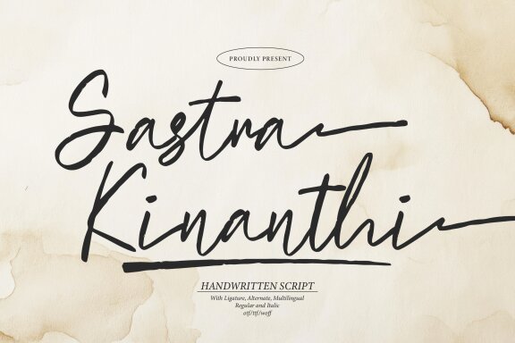 Sastra Kinanthi | Handwritten Script