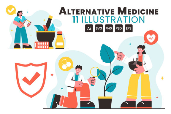 11 Alternative Medicine Illustration