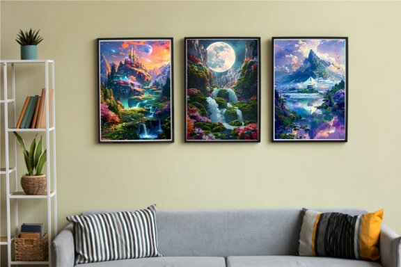 DIY 5D Diamond Landscape Poster Bundle
