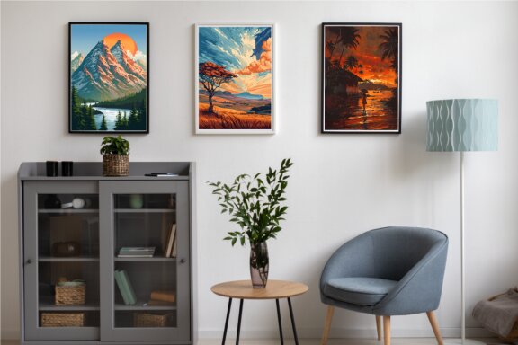 Beautiful Landscape Wall Art Poster Bundle