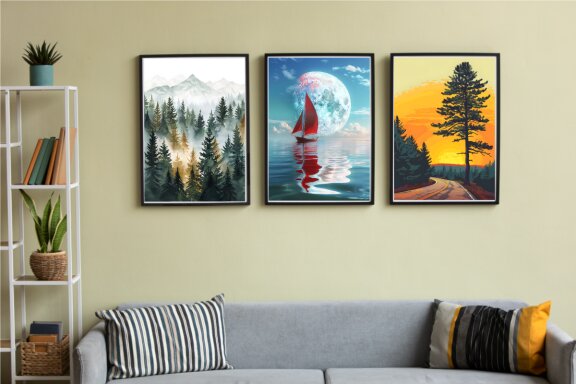 Beautiful Landscape Wall Art Poster Bundle