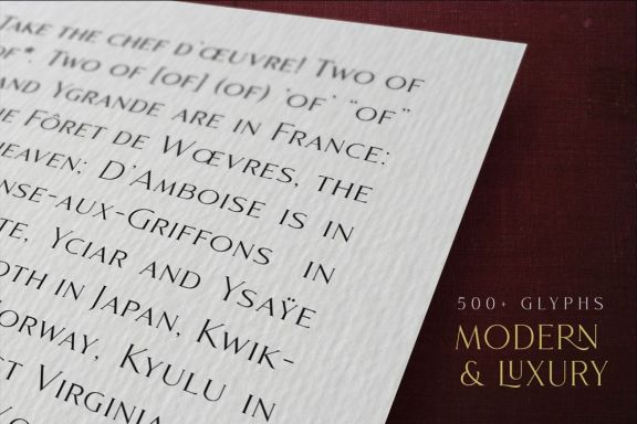 Mourich Elegant Font | With Extra