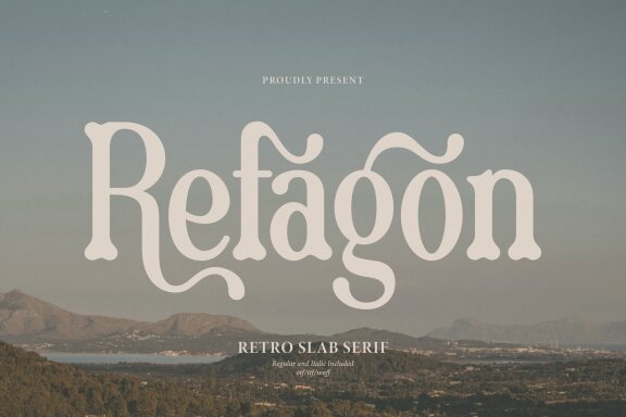 Refagon | Retro Slab Serif