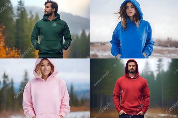 Gildan 18500B Hoodie Mockup Bundle