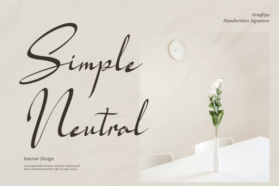 Artajliya | Handwritten Signature Font