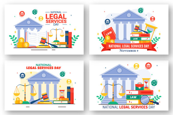 12 National Legal Services Day Illustration