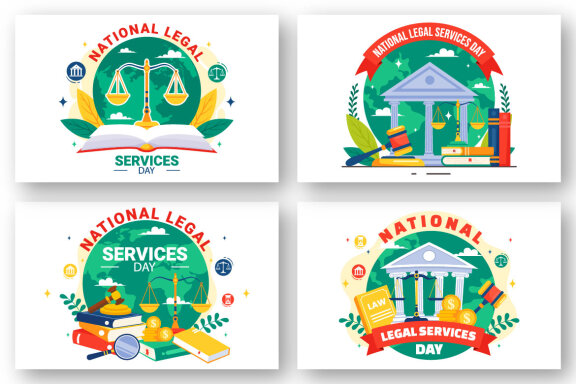 12 National Legal Services Day Illustration