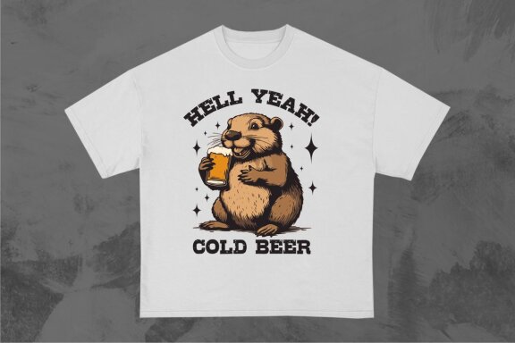 Animals Drinking Beer T-shirt Designs Bundle