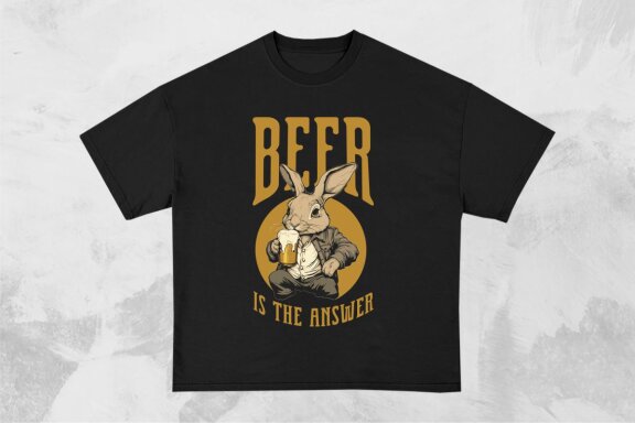 Animals Drinking Beer T-shirt Designs Bundle