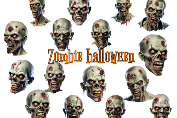 Zombie Halloween Clipart