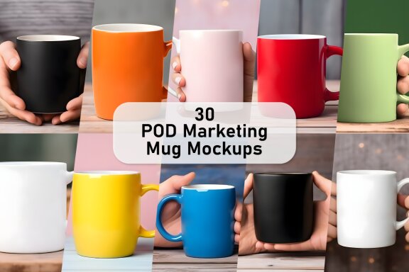 POD Marketing Mug Mockup Bundle