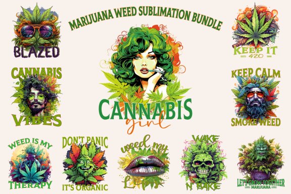 Marijuana Weed Sublimation Bundle