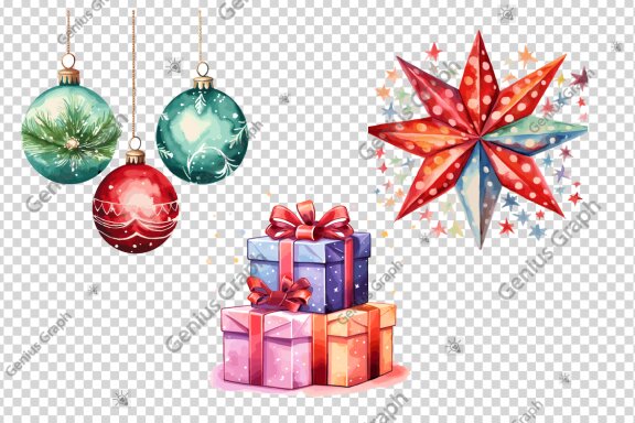 Cozy Christmas Watercolor Clipart Bundle