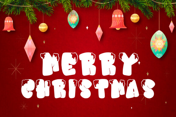 Migsta Spows Christmas Display Font