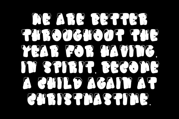 Migsta Spows Christmas Display Font