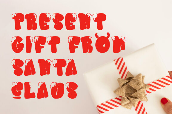 Migsta Spows Christmas Display Font