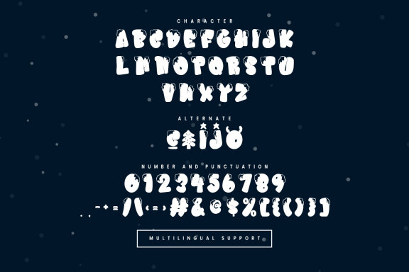 Migsta Spows Christmas Display Font