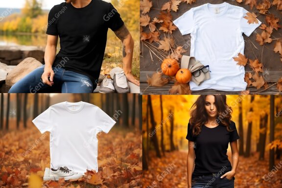 Fall Autumn T-shirt Mockup Bundle