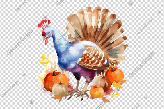 Thanksgiving Day Watercolor Clipart Bundle