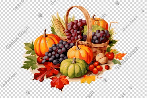 Thanksgiving Day Watercolor Clipart Bundle