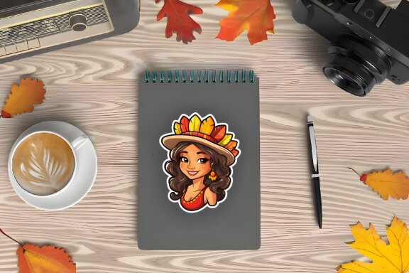 Thanksgiving Turkey Theme Stickers Bundle