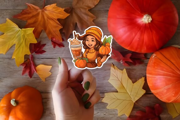 Thanksgiving Turkey Theme Stickers Bundle