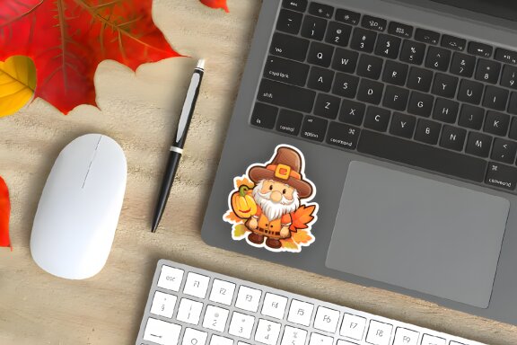 Thanksgiving Turkey Theme Stickers Bundle